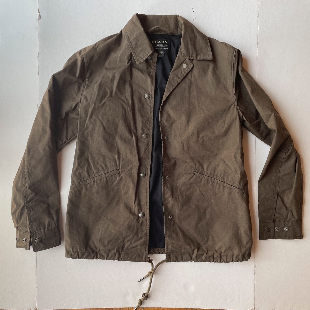 Filson Bushwax womens Otter Green rain coat XS